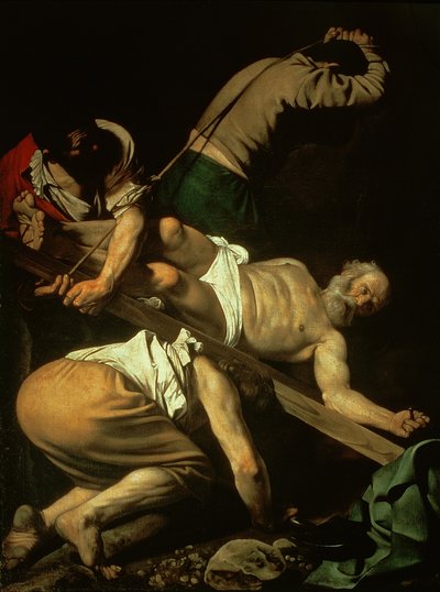 The Crucifixion of St. Peter by Michelangelo Merisi Caravaggio